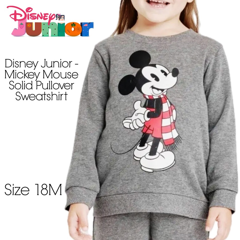 Disney Junior - Mickey Mouse Solid Pullover Sweatshirt